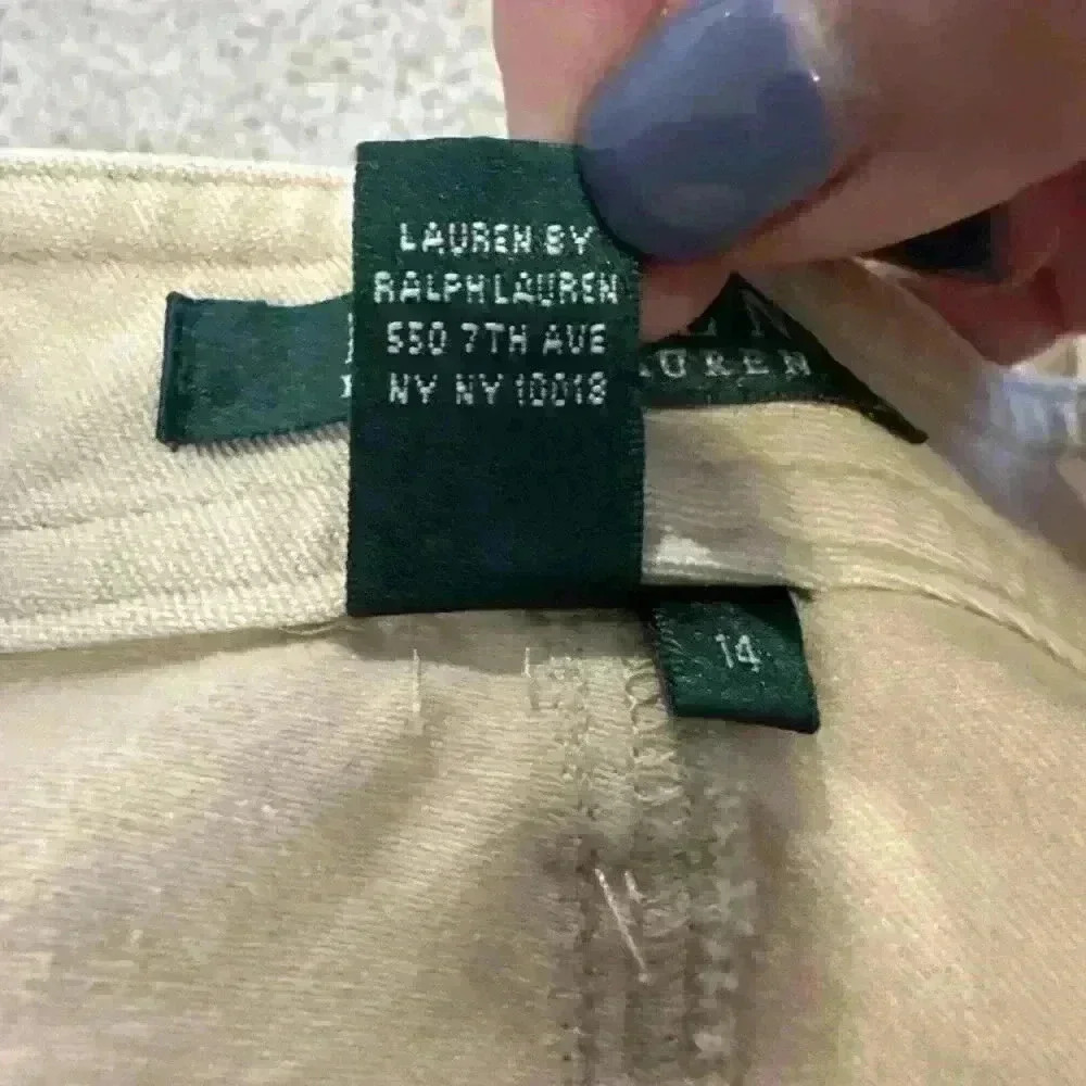 Lauren Ralph Lauren‎ Chino Women's Beige Size 14 - Picture 12 of 12